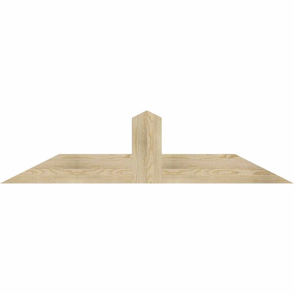 Ekena Millwork Portland Rough Sawn Timber Gable Bracket, Douglas Fir, 60"W x 15"H x 2"D x 6"F, 6/12 Pitch GBW060X15X0206POR00RDF - main
